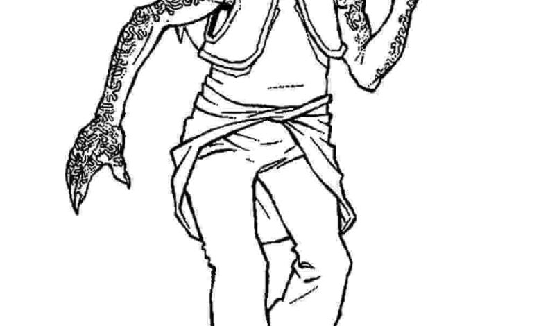 Star Wars Jar Jar Binks Coloring Page