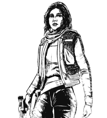 Star Wars Jyn Erso Coloring Page