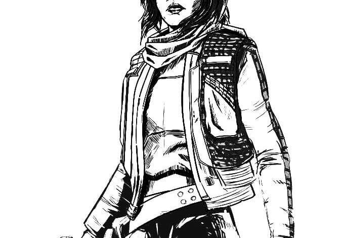 Star Wars Jyn Erso Coloring Page