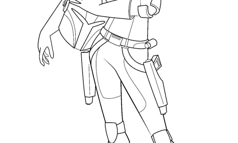 Star Wars Sabine Wren Coloring Page