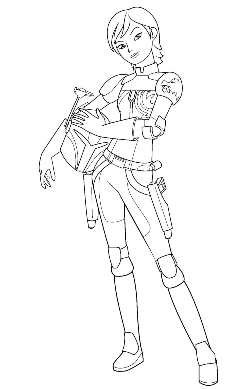 Star Wars Sabine Wren Coloring Page » Turkau