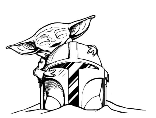 Star Wars Yoda Coloring Page