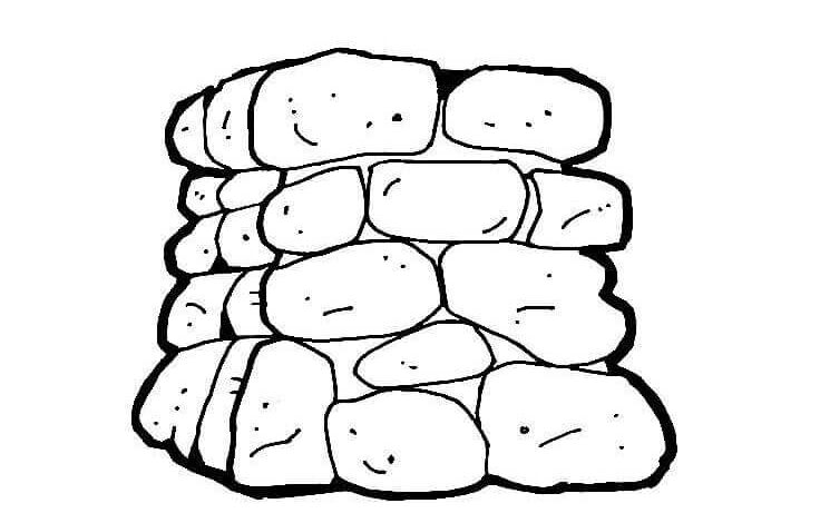 Stone Coloring Page