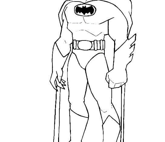 Strong Batman Coloring Page