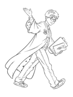 Student Harry Potter Coloring Page