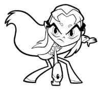 Teen Titans Coloring Page
