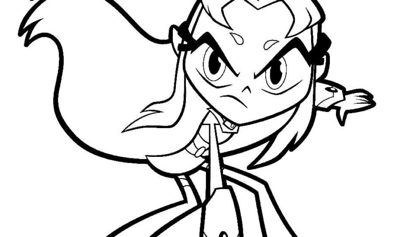 Teen Titans Coloring Page