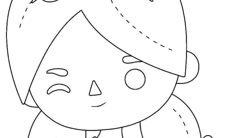 Toca Boca Buckle Coloring Page