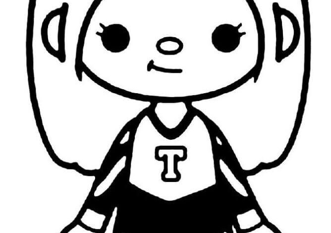 Toca Boca Coloring Page for Adults