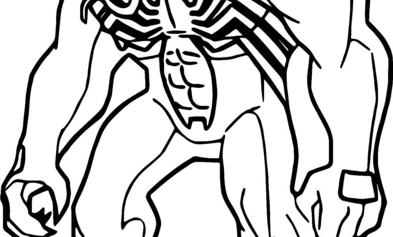 Ugly Venom Coloring Page