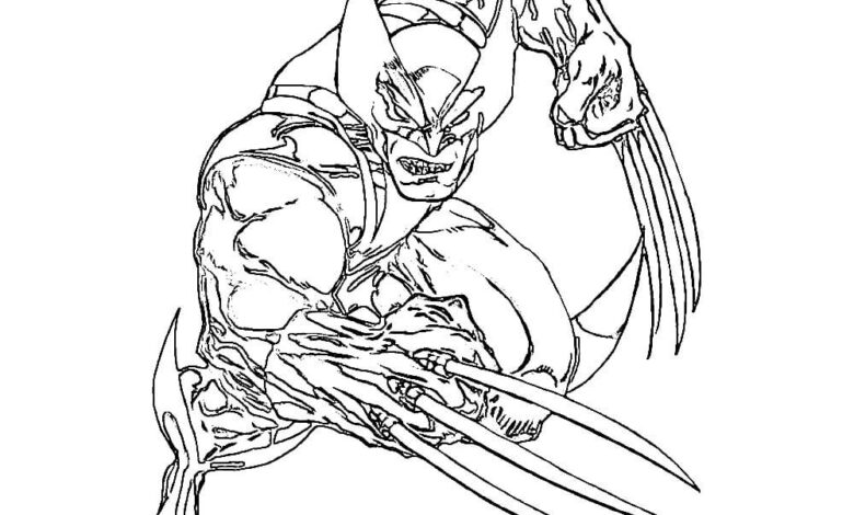 Wolverine Coloring Page