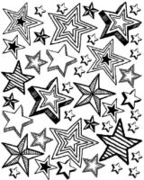 Full Page Stars Coloring Page