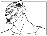 Angry Black Panther Coloring Page