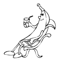 Banana Animation Coloring Page Banana Animation Coloring Page