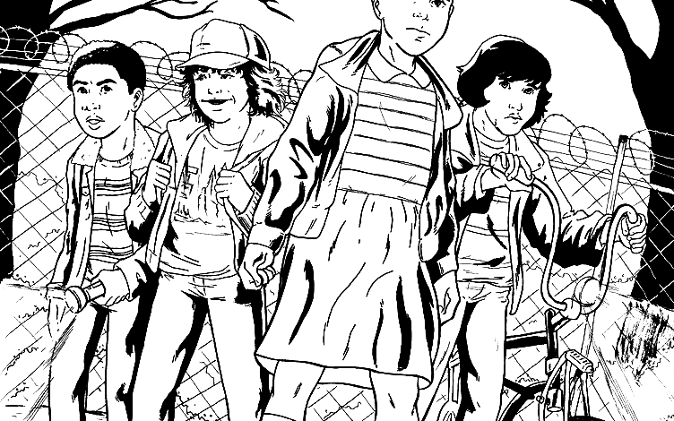 Best Stranger Things Coloring Page