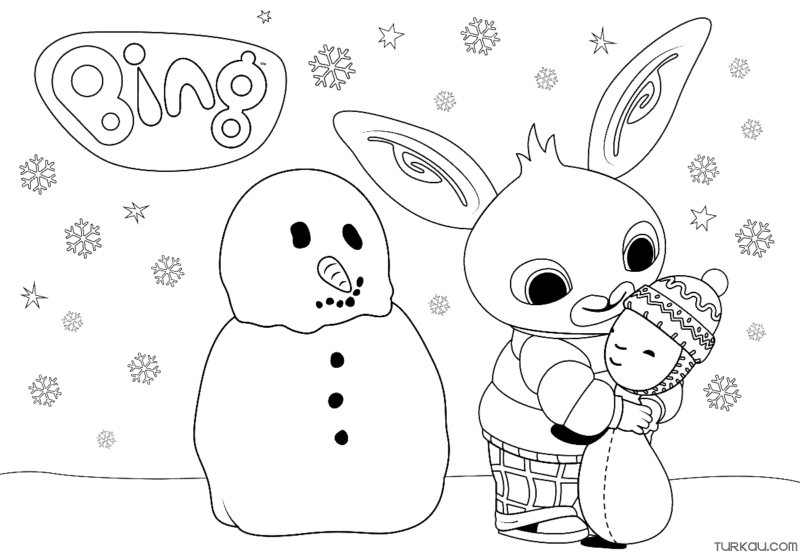 Bing Bunny Coloring Page » Turkau