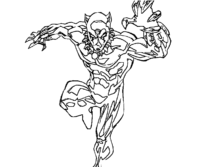 Black Panther Attack Coloring Page
