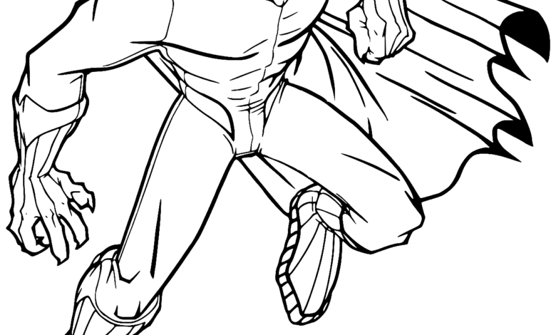 Black Panther Cloak Coloring Page
