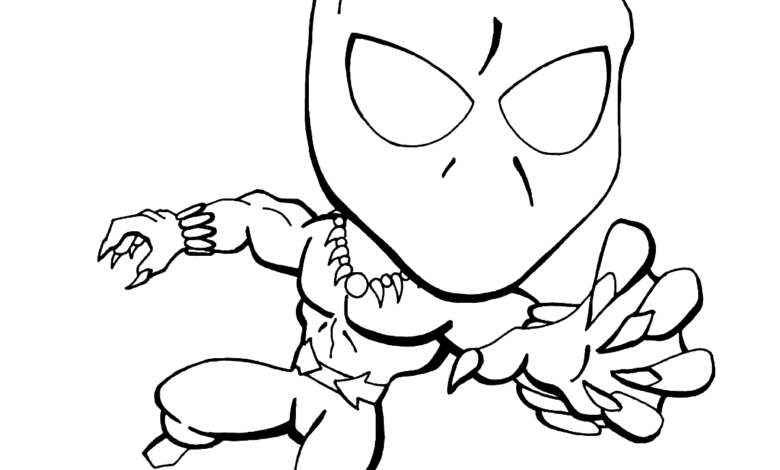 Black Panther Comic Coloring Page