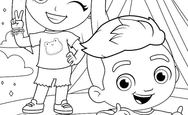 Children Luccas Neto Coloring Page