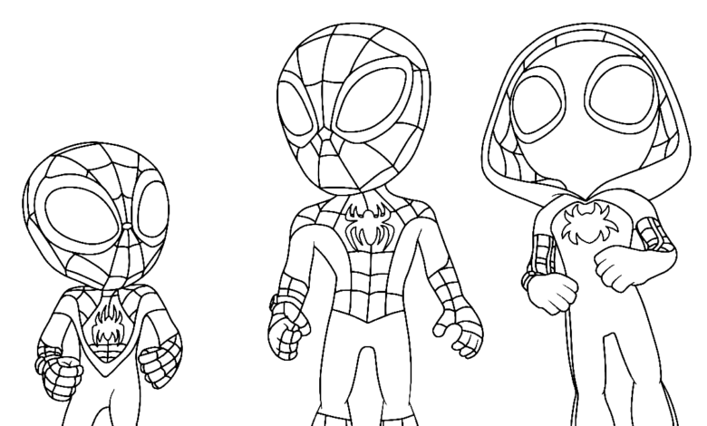 Cool Spidey Coloring Page
