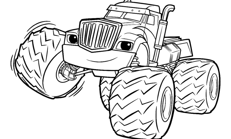 Crazy Tractor Coloring Page