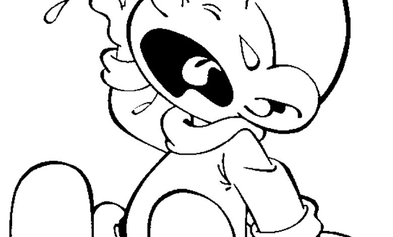 Crying Smurfs Coloring Page