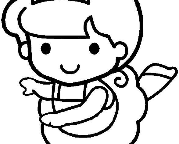 Cute Ballerina Coloring Page