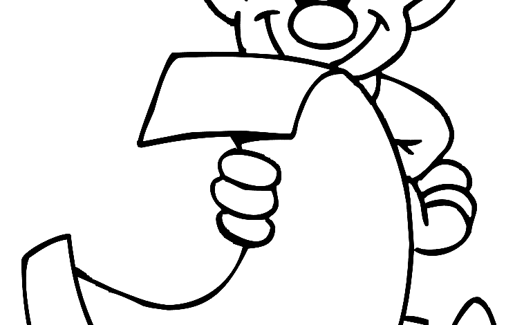 Elf Letter Coloring Page