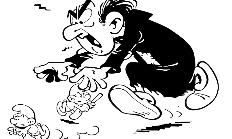 Gargamel Smurfs Coloring Page