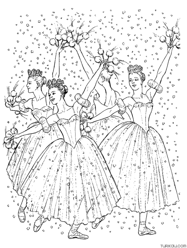 Hard Ballerinas Coloring Page » Turkau