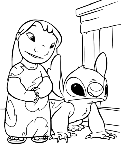 Lilo Stitch Wonderful Coloring Page