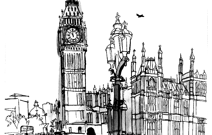 London Man Coloring Page