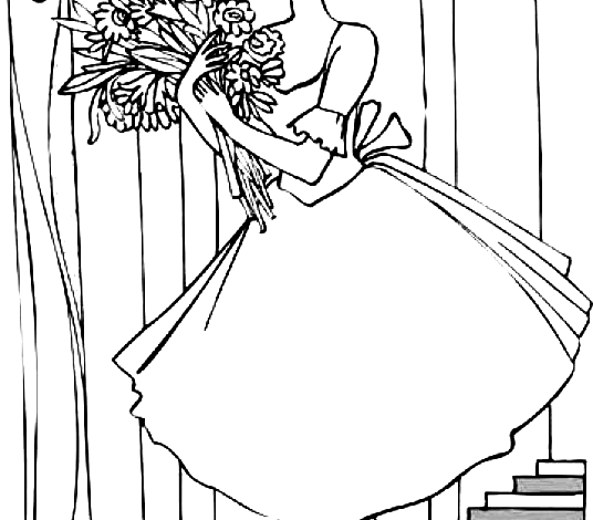 Long Ballerina Coloring Page