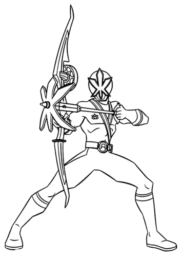 Power Rangers Arrow Coloring Page