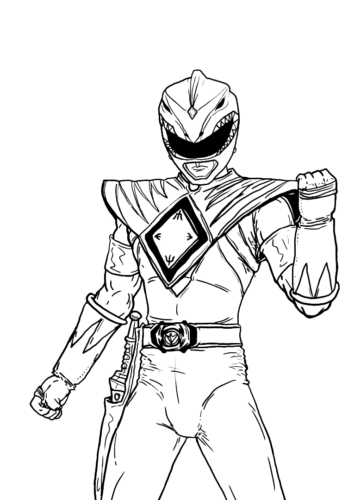 Power Rangers Power Coloring Page