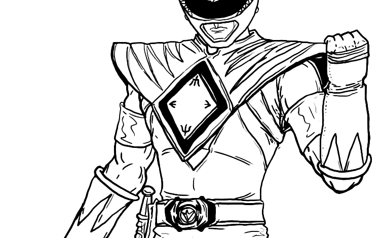 Power Rangers Power Coloring Page