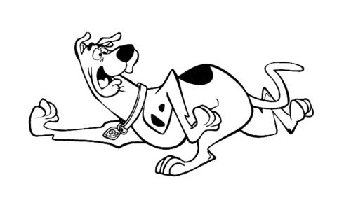 Scooby Doo Escape Coloring Page