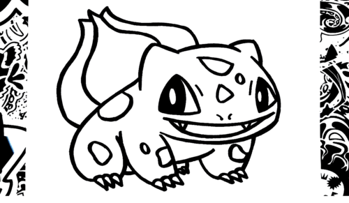 Sweet Bulbasaur Coloring Page
