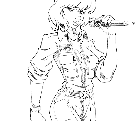 TMNT April Oneil Coloring Page