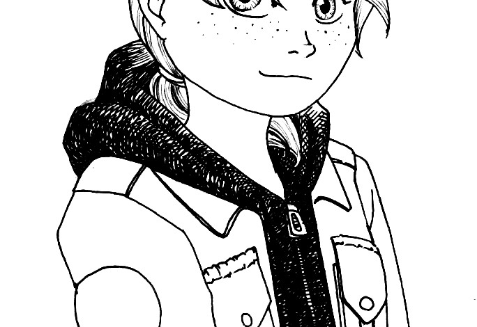 TMNT April Oneil Girl Coloring Page