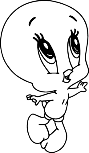Tweety Baby Coloring Page