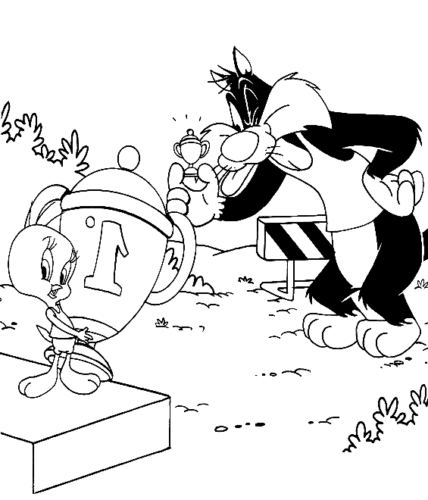 Tweety Mug Coloring Page