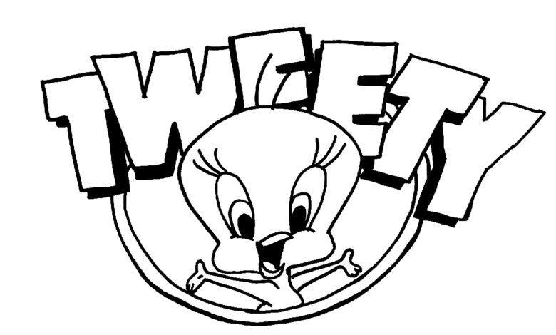 Tweety Wellcome Coloring Page