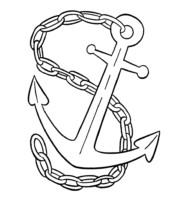 Anchor Easy Coloring Page