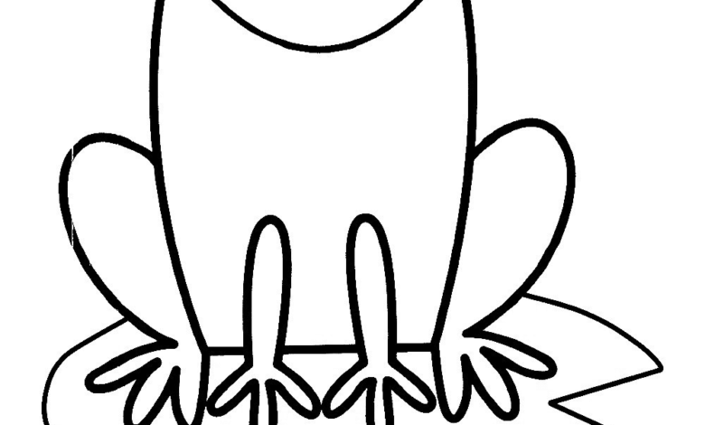 Animal Frog Coloring Page