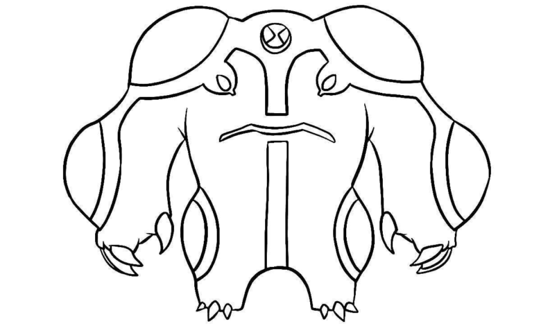 Ben 10 Cannonbolt Coloring Page