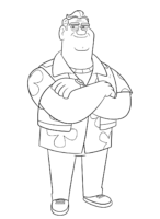 Ben 10 Grandpa Max Coloring Page
