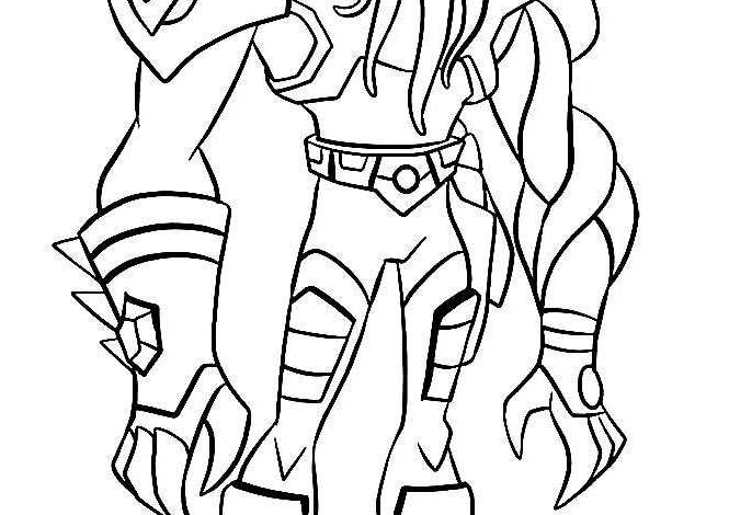 Ben 10 Vilgax Coloring Page