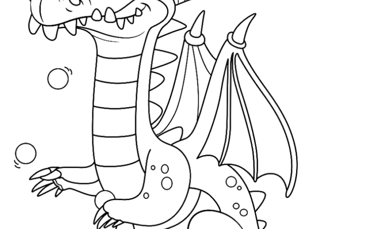 Dragon Tooth Coloring Page
